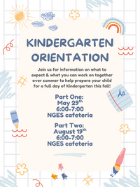 Kindergarten Orientation Flyer: All text available in web content copy
