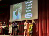 Student receives National School Choral Award