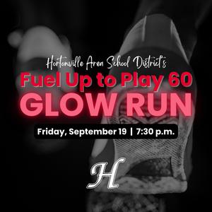 Fuel up to Play 60 Glow Run with sneaker background