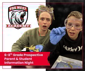 FWA 6th-8th Grade Prospective Student and Parent Night | FWA Students curiously dissect a frog together