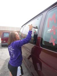 State Track Decorating the Vans - Photo Number 3