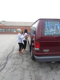 State Track Decorating the Vans - Photo Number 5