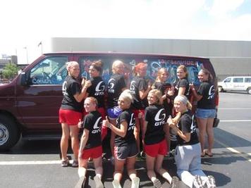 State Track Decorating the Vans - Photo Number 10