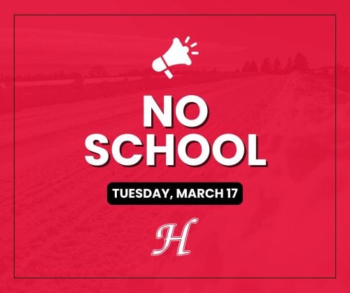 No School Tuesday, March 17