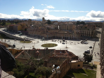 View from atop the aquaduct - Segovia