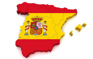 Spain Map & Flag