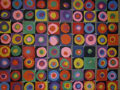 Kandinsky-inspired circles