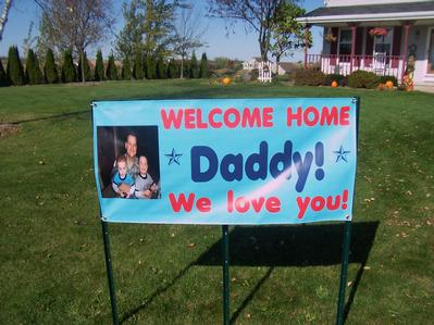 Mr. Meyer's Welcome Home Sign
